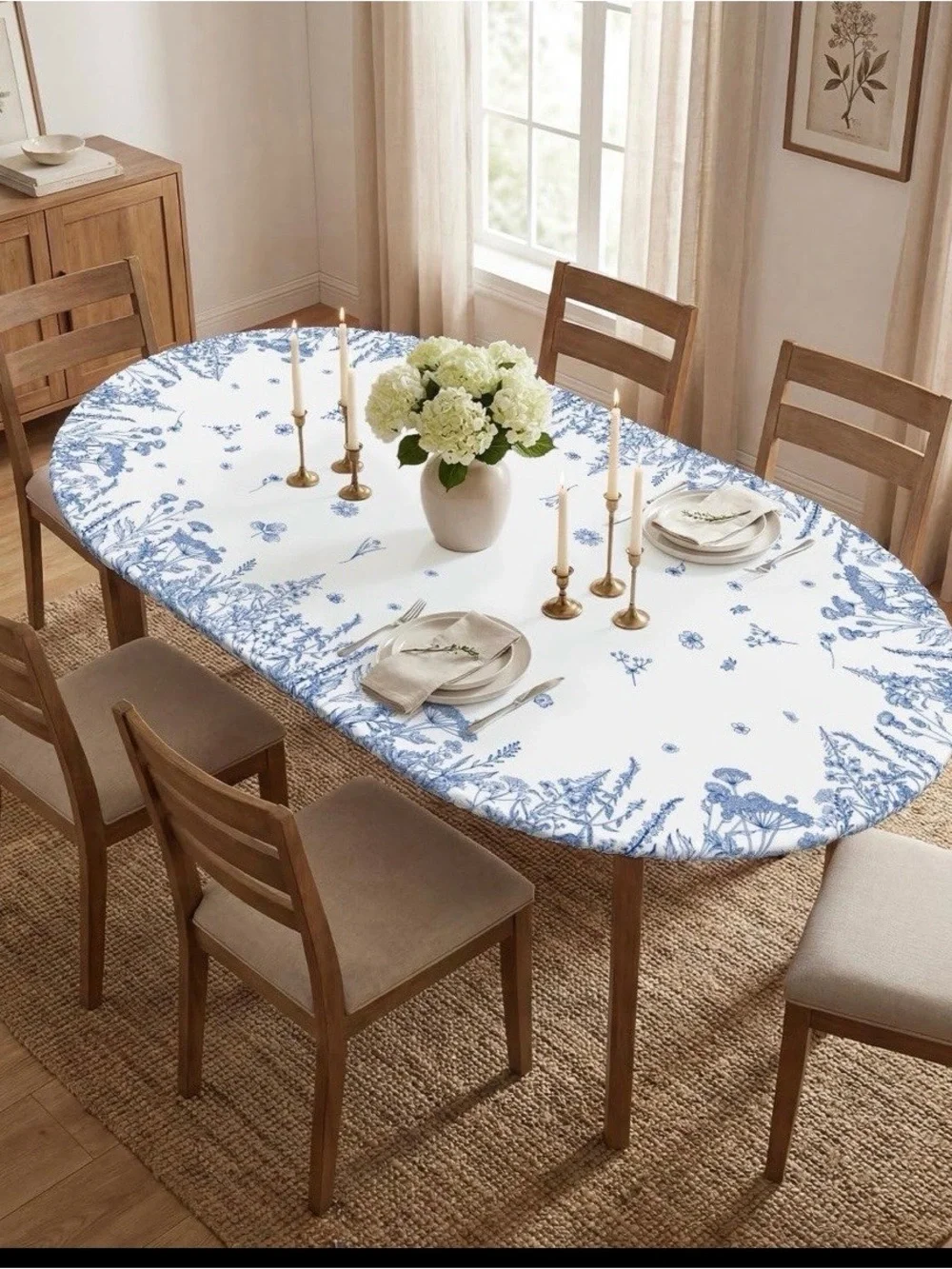 Fitted  Tablecloth - Elegant Home Dining Table Cover